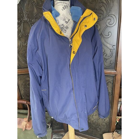 L.L. Bean Men's Jacket With Removeable Fleece Sweater Jacket Liner Size L - Picture 2 of 11